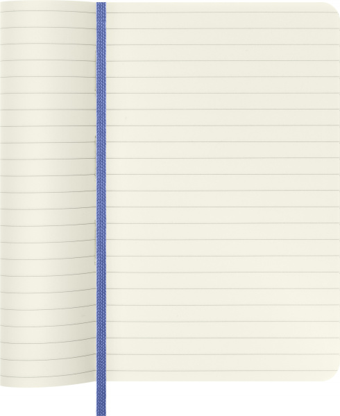 Блокнот Moleskine CLASSIC SOFT QP611B42 Pocket 90x140мм 192стр. линейка мягкая обложка голубая гортензия