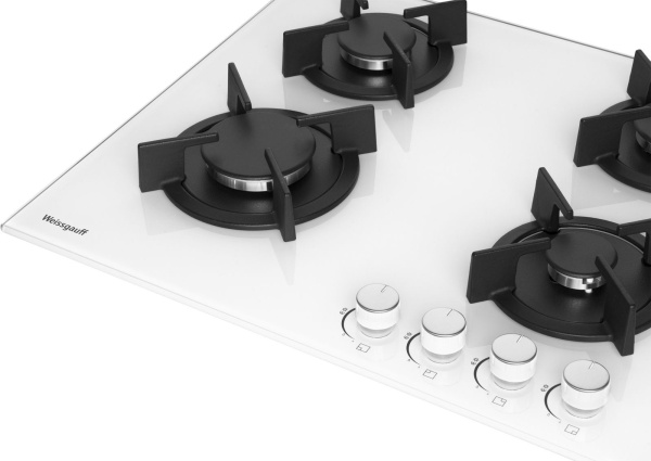 Газовая варочная поверхность Weissgauff HG 640 WG белый