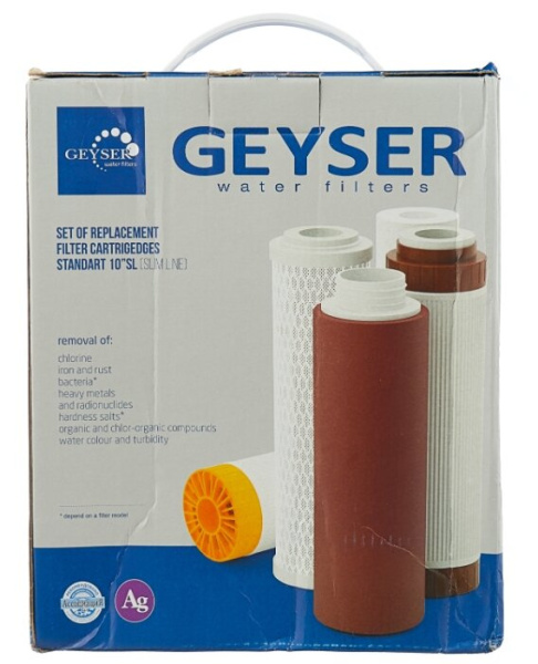 Комплект картриджей Гейзер №6 для проточных фильтров (упак.:3шт)