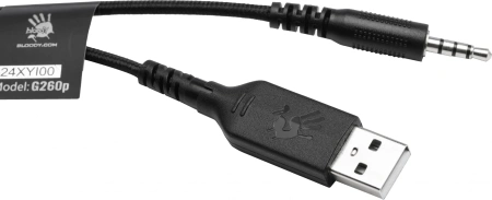Наушники с микрофоном A4Tech Bloody G260p черный 2м мониторные USB (G260P)