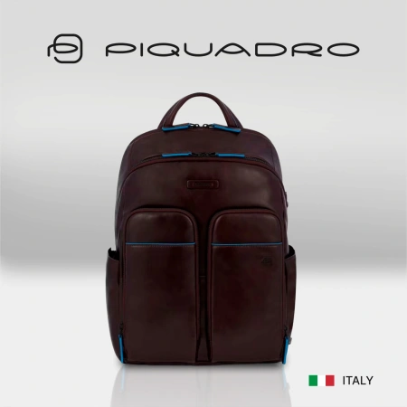 Рюкзак унисекс Piquadro Blue Square Revamp CA5574B2V/MO коричневый кожа