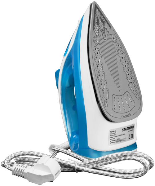 Утюг Starwind SIR2045 1800Вт голубой/белый