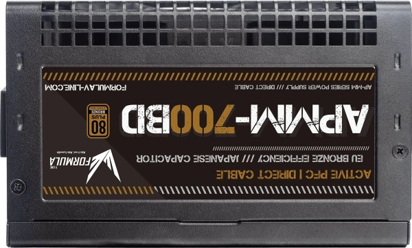 Блок питания Formula ATX 700W APMM-700BD 80+ bronze (20+4pin) APFC 120mm fan 5xSATA RTL
