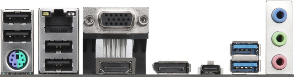 Материнская плата Asrock N100M 1xDDR4 mATX AC`97 6ch(5.1) GbLAN+VGA+HDMI+DP