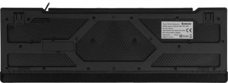 Клавиатура Defender Element HB-190 черный USB
