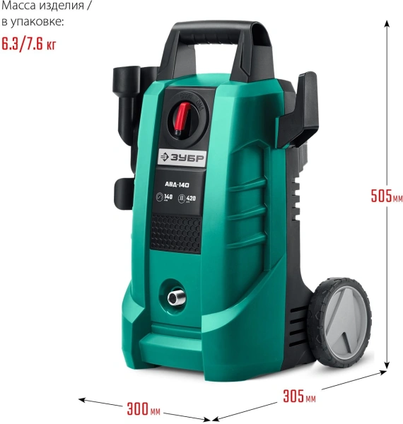 Минимойка Зубр АВД-140 1700Вт