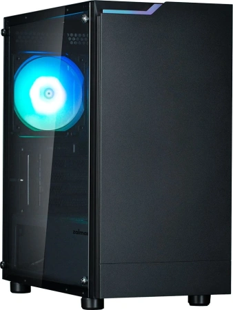 Корпус Zalman ZM-T4 Plus черный без БП mATX 6x120mm 1x140mm 1xUSB2.0 2xUSB3.0 audio bott PSU