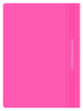 Папка-скоросшиватель Бюрократ Double Neon -PSLDNE/PINK A4 прозрач.верх.лист пластик розовый 0.14/0.18