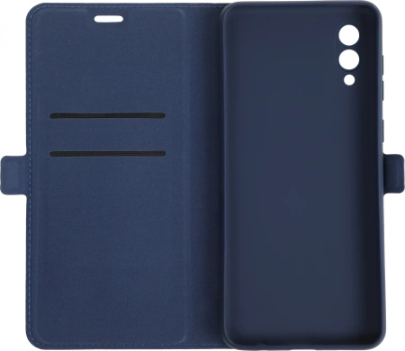 Чехол (флип-кейс) DF для Samsung Galaxy A02 sFlip-85 синий (DF SFLIP-85 (BLUE))