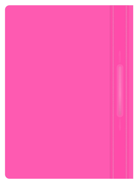 Папка-скоросшиватель Бюрократ Double Neon -PSLDNE/PINK A4 прозрач.верх.лист пластик розовый 0.14/0.18