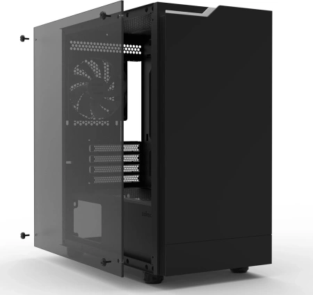 Корпус Zalman ZM-T4 Plus черный без БП mATX 6x120mm 1x140mm 1xUSB2.0 2xUSB3.0 audio bott PSU