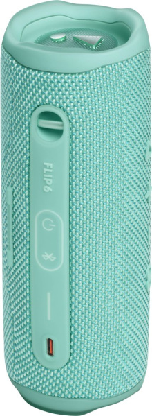 Колонка порт. JBL Flip 6 бирюзовый 30W 1.0 BT 4800mAh (JBLFLIP6TEAL)