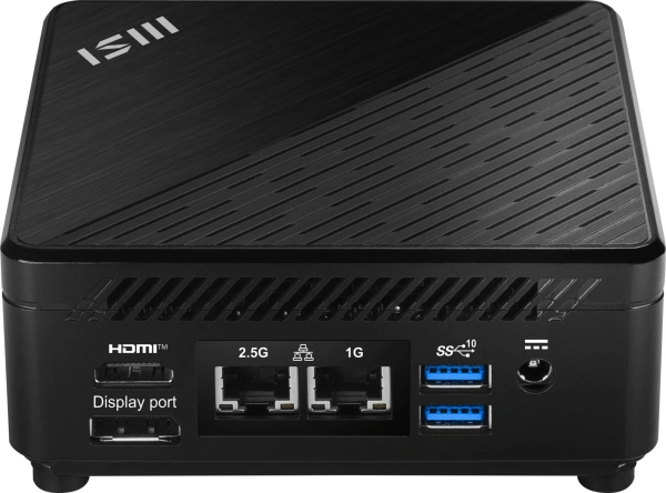 Неттоп MSI Cubi 5 12M-013RU i5 1235U (1.3) 16Gb SSD512Gb Iris Xe Windows 11 Professional 2.5xGbitEth+1xGbitEth WiFi BT 65W черный (9S6-B0A811-298)
