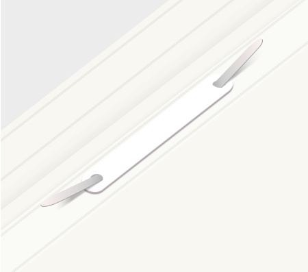 Папка-скоросшиватель Бюрократ -PS20WH A4 прозрач.верх.лист пластик белый 0.12/0.16