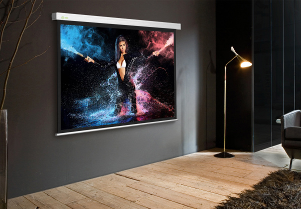 Экран Cactus 180x180см Wallscreen CS-PSW-180x180 1:1 настенно-потолочный рулонный белый