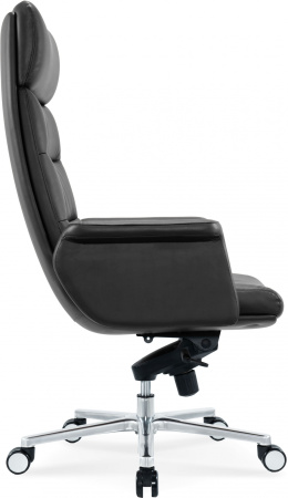 Кресло руководителя Cactus CS-LBK-AMSTERDAM кожа крестов. алюминий