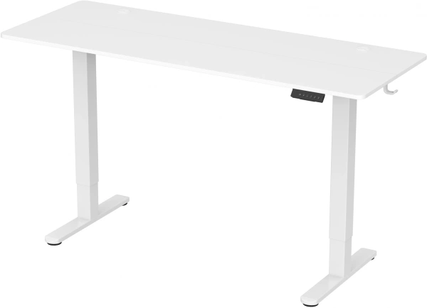 Стол для компьютера Cactus CS-EDL-WWT столешница ДСП белый каркас белый 120x71x60см