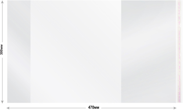 Обложка Silwerhof 382177 Монстрики для учебника с липк.сл. (набор 10шт) ПП 70мкм гладкая прозр. 300х470мм