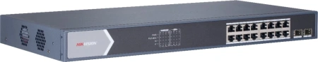 Коммутатор Hikvision DS-3E0518P-E/M 16G 2SFP 16PoE 125W неуправляемый