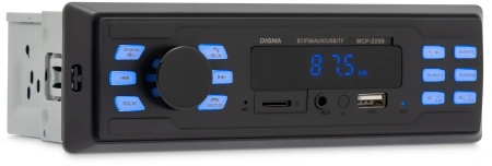 Автомагнитола Digma MCP-225B 1DIN 2x35Вт 2