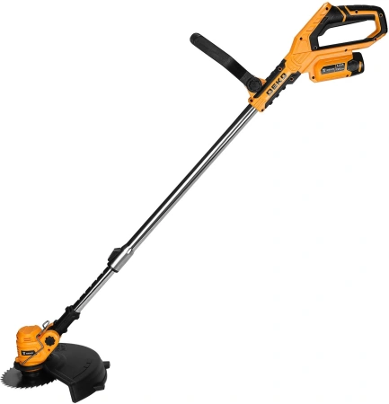 Триммер электрический Deko DKTR12V Max аккум. неразбор.штан. реж.эл.:нож