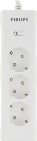 Сетевой фильтр Philips CHP2135WA/51 2м (3 розетки) белый (коробка)