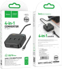 Разветвитель USB-C Hoco HB35 4порт. черный