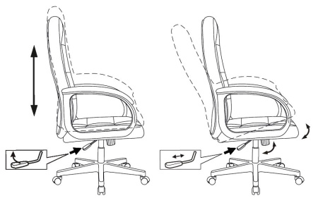 Кресло руководителя Бюрократ CH 002 слоновая кость OR-10 эко.кожа крестов. пластик