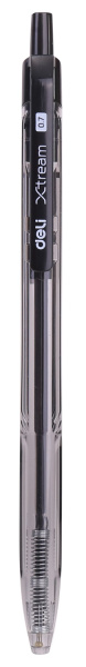 Ручка шариков. автоматическая Deli X-tream EQ02120 черный d=0.7мм черн. черн. сменный стержень линия 0.4мм