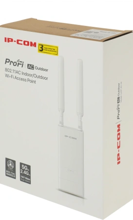 Точка доступа IP-Com iUAP-AC-M AC1200 10/100/1000BASE-TX/Wi-Fi белый