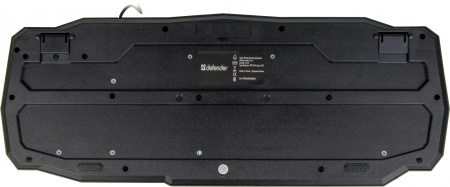 Клавиатура Defender Ultra HB-330L черный USB LED (подставка для запястий)