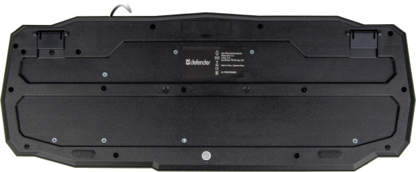 Клавиатура Defender Ultra HB-330L черный USB LED (подставка для запястий)