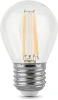 Лампа филам. Gauss Filament 9Вт цок.:E27 шар 220B 4100K св.свеч.бел.нейт. P45 (упак.:1шт) (105802209)