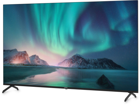 Телевизор LED Hyundai 65" H-LED65BU7006 Android TV Frameless Metal черный/серебристый 4K Ultra HD 60Hz DVB-T DVB-T2 DVB-C DVB-S DVB-S2 USB WiFi Smart TV