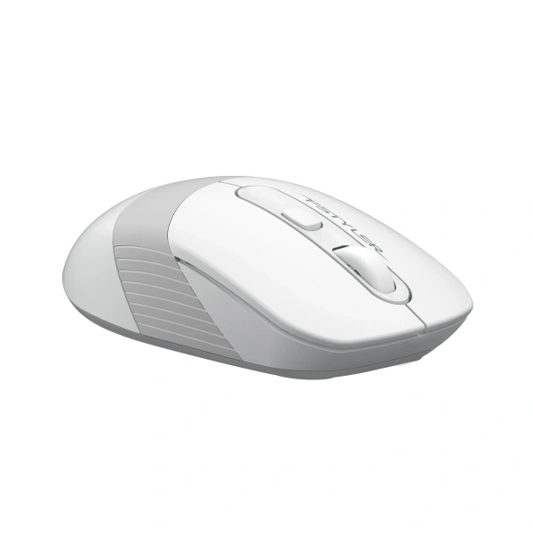 Мышь A4Tech Fstyler FG10S белый/серый оптическая (2000dpi) silent беспроводная USB для ноутбука (4but)