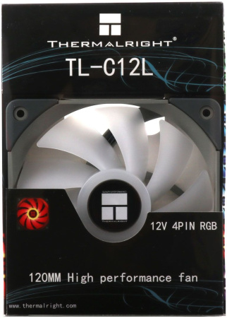Вентилятор для корпуса Thermalright TL-C12L 120х120x25 черный 4-pin 25.6дБ Ret