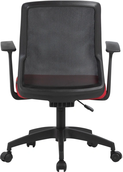 Кресло Cactus CS-MC222-BKRD черный сиденье темно-красный сетка/ткань низк.спин. крестов. пластик пластик черный