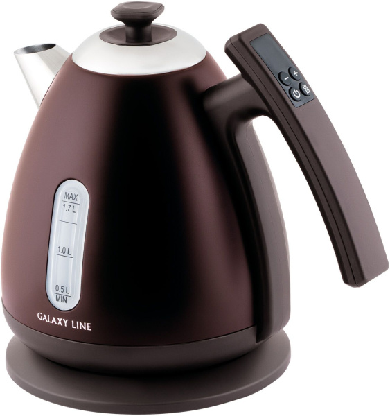 Чайник Galaxy Line GL 0343 1.7л. 2200Вт коричневый (металл/пластик)