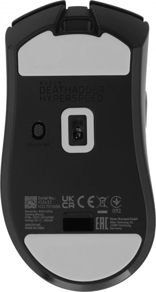 Мышь Razer DeathAdder V3 HyperSpeed черный оптическая 6400dpi беспров. USB 6but (RZ01-05140100-R3G1)
