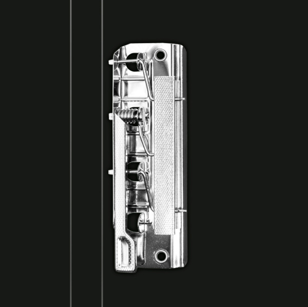 Папка метал.зажим Бюрократ -PZ07CBLCK A4 пластик 0.7мм внут.и торц.карм черный