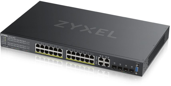 Коммутатор Zyxel NebulaFlex Pro GS2220-28HP GS2220-28HP-EU0101F 28G 24PoE 24PoE+ 375W управляемый