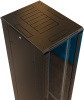 Шкаф коммутационный WRline (WR-TT-2766-AS-RAL9004) напольный 27U 600x600мм пер.дв.стекл задн.дв.стал.лист 2 бок.пан. направл.под винты 800кг черный 510мм 1388мм IP20 сталь