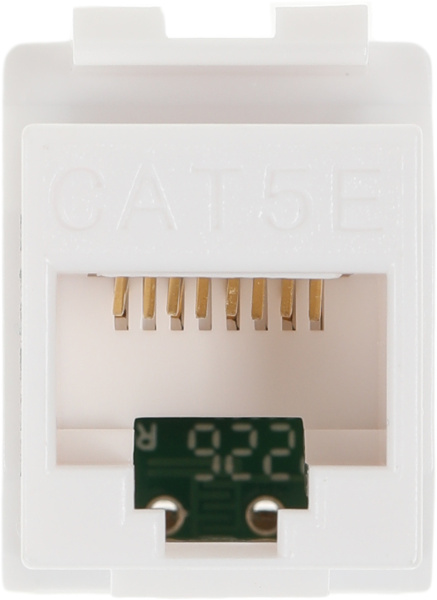 Модуль Hyperline KJ8-8P8C-C5E-180-WH информ. KeystoneRJ45 кат.5E UTP бел. (упак.:1шт)
