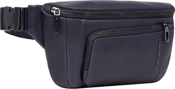 Сумка на пояс мужская Piquadro CRONUS CA2174S134/BLU синий натур.кожа