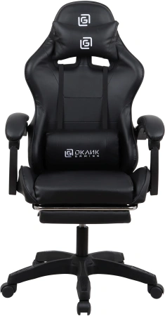 Кресло игровое Оклик Camper черный сиденье черный искусст.кожа/сетка с подголов. крестов. пластик че