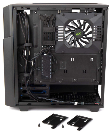 Корпус Hiper CC BG черный без БП ATX 1x120mm 3x140mm 2xUSB3.0 audio bott PSU