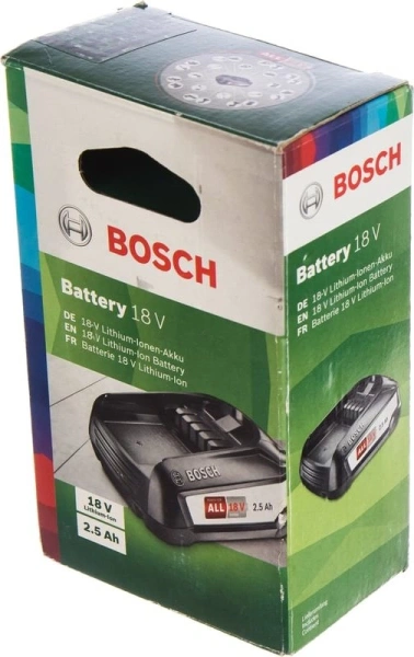 Батарея аккумуляторная Bosch PBA 18В 2.5Ач Li-Ion (1600A005B0)