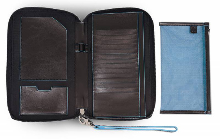 Мультипортмоне Piquadro Blue Square PP3246B2/N черный натур.кожа