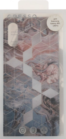 Чехол (клип-кейс) Gresso для Samsung Galaxy A02 Meridian золотистый/синий (GR17AAAE8918)