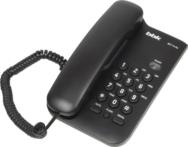 Телефон проводной BBK BKT-74 RU черный